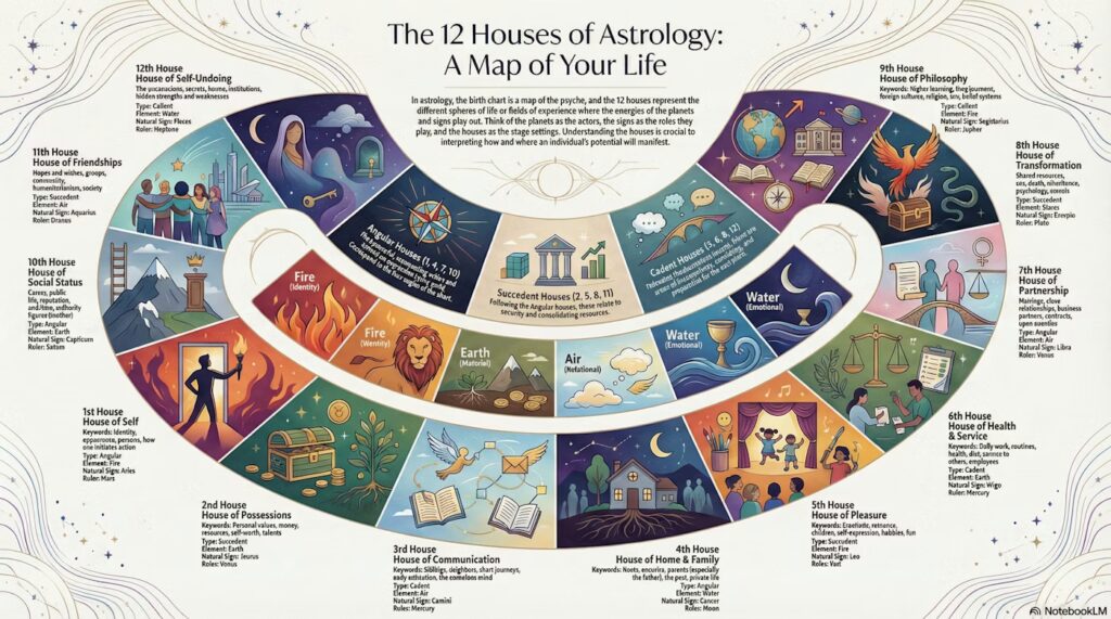 A Practitioner’s Reference Manual: The Twelve Astrological Houses